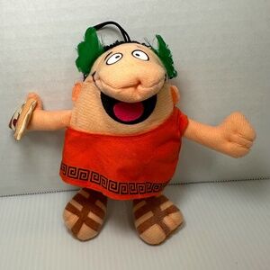 1990 Little Caesars Pizza Finger Puppet Promo Advertising Stuffed Plush Toy 6"